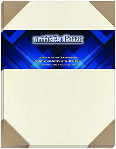 25 altweißes Pergamentpapier, 29,5 kg, 21,6 x 27,9 cm, Karton, farbige Blätter, Briefgröße, bedruckbar, altes Pergament-Semblance 25 altweißes Pergamentpapier, 29,5 kg, 21,6 x 27,9 cm, Karton, farbige Blätter, Briefgröße, bedruckbar, altes Pergament-Semblance von ThunderBolt Paper