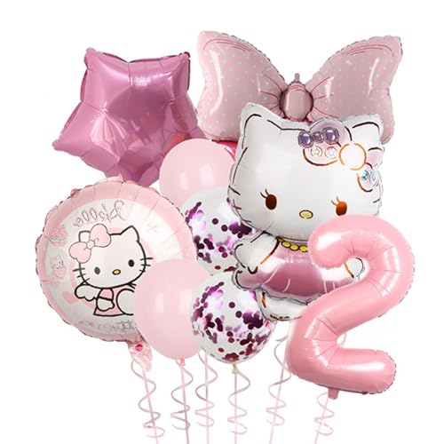Cartoon Party Ballons, Niedliche Nummer 1 Ballon, Rosa Thematische Folienballons für Partydekorationen (Rosa) von TiaJaMi