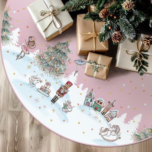 Tian Zhun Weihnachtsbaumrock, rosa, Tanz-Baumrock, Weihnachtsfeier, Winterurlaub, Baummatte, 90 cm, für Innen- und Außendekoration Tian Zhun Weihnachtsbaumrock, rosa, Tanz-Baumrock, Weihnachtsfeier, Winterurlaub, Baummatte, 90 cm, für Innen- und Außendekoration von Tian Zhun