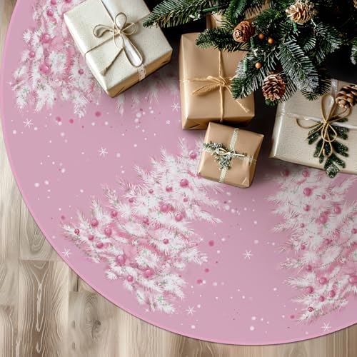 Tian Zhun Weihnachtsbaumrock, rosa, für Weihnachtsfeiern, Winterferien, Baummatte, 90 cm, für Innen- und Außendekorationen Tian Zhun Weihnachtsbaumrock, rosa, für Weihnachtsfeiern, Winterferien, Baummatte, 90 cm, für Innen- und Außendekorationen von Tian Zhun