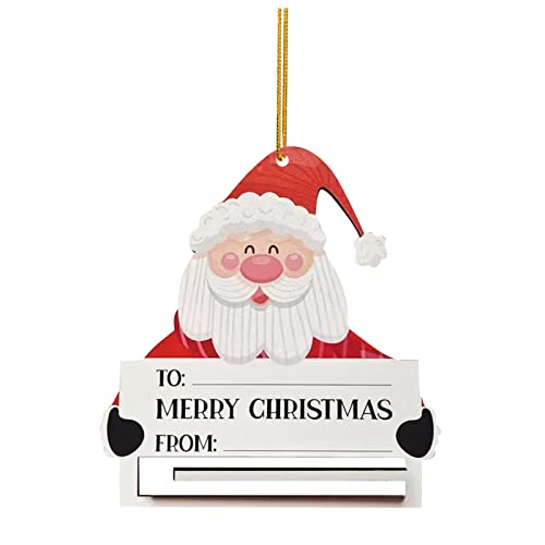 TianWlio Anhänger Dekor Weihnachten Geldgeschenk hängende Verzierung Geschenk gruselige Figur Handwerk Anhänger Auto Zubehör Dekor Ampel Kinder (Beige-b, One Size) von TianWlio