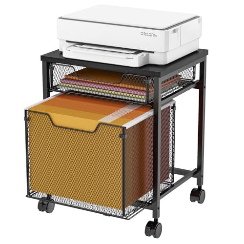 Tiaoheka Rollbarer Aktenwagen mit Schubladen, mobiler Akten-Organizer neben dem Schreibtisch auf abschließbaren Rädern, Briefablage aus Holz und Netzstoff, Schreibtisch-Organizer für Büro, Zuhause, Tiaoheka Rollbarer Aktenwagen mit Schubladen, mobiler Akten-Organizer neben dem Schreibtisch auf abschließbaren Rädern, Briefablage aus Holz und Netzstoff, Schreibtisch-Organizer für Büro, Zuhause, von Tiaoheka