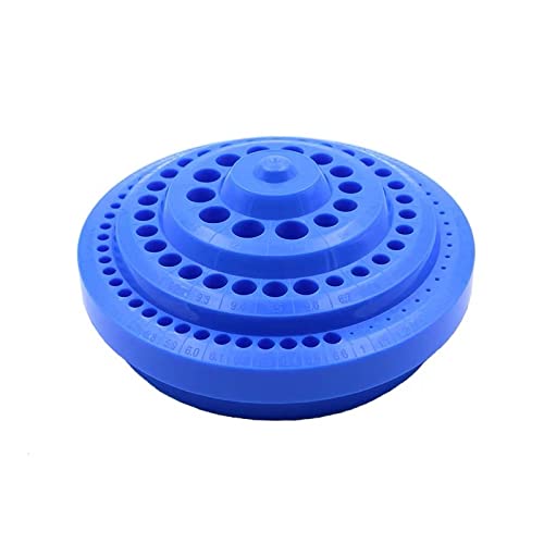 Tiardey 100 Stück Loch Runde Form Organizer Fall Hartplastik Bohrer Organizer Aufbewahrungskoffer Stnder - Blau Tiardey 100 Stück Loch Runde Form Organizer Fall Hartplastik Bohrer Organizer Aufbewahrungskoffer Stnder - Blau von Tiardey