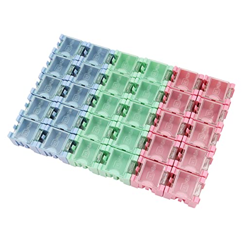 Tiardey 30 Stück SMD SMT Widerstand Kondensator Box Organizer,klarer ABS Abnehmbarer Organizer Container für elektronische Komponenten Schmuckaufbewahrung–blau rot grün Tiardey 30 Stück SMD SMT Widerstand Kondensator Box Organizer,klarer ABS Abnehmbarer Organizer Container für elektronische Komponenten Schmuckaufbewahrung–blau rot grün von Tiardey