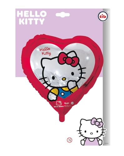 Herz-Folienballon * Hallo Kity * als Deko für Kindergeburtstag und Party | für Helium und Luft, 45cm | Luftballon Ballon Katzen Kinder Geburtstag Herz-Folienballon * Hallo Kity * als Deko für Kindergeburtstag und Party | für Helium und Luft, 45cm | Luftballon Ballon Katzen Kinder Geburtstag von Tib Heyne