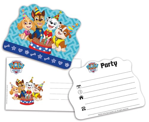 Tib Heyne 12-tlg. Einladungskarten-Set * PAW PATROL * zum Kindergeburtstag und Party | mit 6 Einladungen und 6 Umschlägen | Invites Kinder Geburtstag Skye ChaseMarshall Rumble Tib Heyne 12-tlg. Einladungskarten-Set * PAW PATROL * zum Kindergeburtstag und Party | mit 6 Einladungen und 6 Umschlägen | Invites Kinder Geburtstag Skye ChaseMarshall Rumble von Tib Heyne