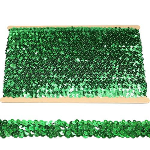 Tibaoffy 30 mm breites, königsgrünes Pailletten-Bordüre, 9,1 m langer Bastelstoff für DIY-Nähen, Kostümdesign, Party-Dekoration Tibaoffy 30 mm breites, königsgrünes Pailletten-Bordüre, 9,1 m langer Bastelstoff für DIY-Nähen, Kostümdesign, Party-Dekoration von Tibaoffy