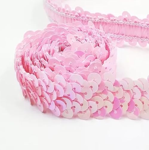 Tibaoffy 30 mm breites, prismatisches hellrosa Pailletten-Bordüre, 9,1 m Bling-Bastelstoff für DIY-Nähen, Kostümdesign, Party-Dekoration Tibaoffy 30 mm breites, prismatisches hellrosa Pailletten-Bordüre, 9,1 m Bling-Bastelstoff für DIY-Nähen, Kostümdesign, Party-Dekoration von Tibaoffy