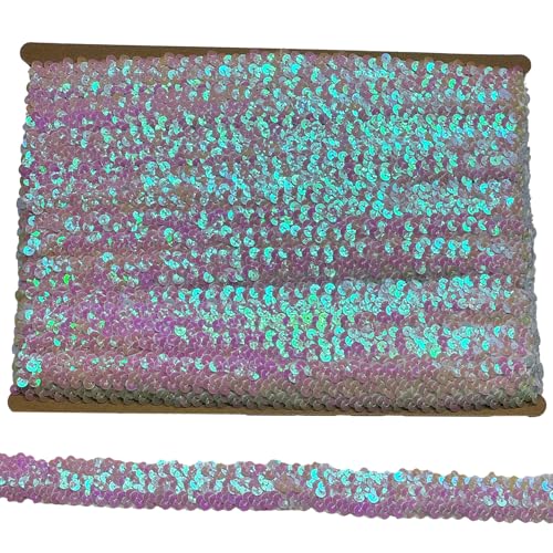 Tibaoffy 30 mm breites, prismatisches weißes Pailletten-Bordüre, 9,1 m Bling-Bastelstoff für DIY-Nähen, Kostümdesign, Party-Dekoration Tibaoffy 30 mm breites, prismatisches weißes Pailletten-Bordüre, 9,1 m Bling-Bastelstoff für DIY-Nähen, Kostümdesign, Party-Dekoration von Tibaoffy