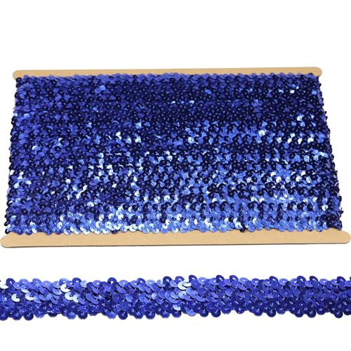 Tibaoffy 30 mm breites königsblaues Pailletten-Bordüre, 9,1 m langer Bastelstoff für DIY-Nähen, Kostümdesign, Party-Dekoration Tibaoffy 30 mm breites königsblaues Pailletten-Bordüre, 9,1 m langer Bastelstoff für DIY-Nähen, Kostümdesign, Party-Dekoration von Tibaoffy