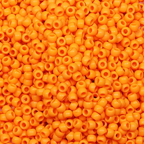 Tibaoffy Orangene Perlen, 6 x 9 mm, Pony-Perlen, insgesamt ca. 1000 Stück Tibaoffy Orangene Perlen, 6 x 9 mm, Pony-Perlen, insgesamt ca. 1000 Stück von Tibaoffy