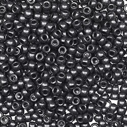 Tibaoffy Crafts schwarze Perlen, 6 x 9 mm, Pony-Perlen, insgesamt ca. 1000 Stück Tibaoffy Crafts schwarze Perlen, 6 x 9 mm, Pony-Perlen, insgesamt ca. 1000 Stück von Tibaoffy