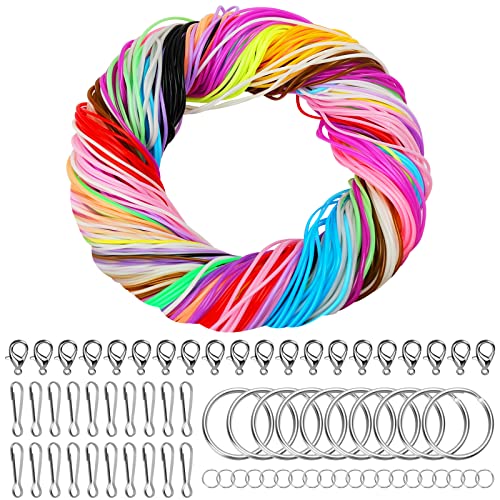 Ticeed 260 Scoubidou Bänder Set Flechtschnüre Scooby DOO Bänder Plastikschnüre mit 200 TLG. 20 Schlüsselring 20 Ring und 20 Haken für DIY Kunstwerk Schmuck Handarbeit Armbänder Halskett (20 Farben) Ticeed 260 Scoubidou Bänder Set Flechtschnüre Scooby DOO Bänder Plastikschnüre mit 200 TLG. 20 Schlüsselring 20 Ring und 20 Haken für DIY Kunstwerk Schmuck Handarbeit Armbänder Halskett (20 Farben) von Ticeed