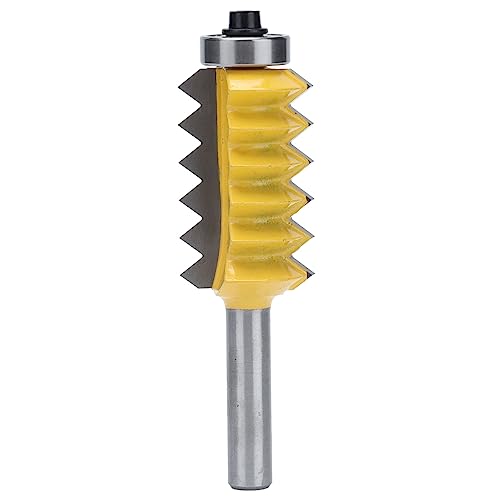 8mm Schaftgelenk -Router -Bit, Architekturformrouter Bit, Multi -Zahn -Fräste -Cutter für Holzstahl -Legierungswellen für Holz (40 mm) von Ticfox