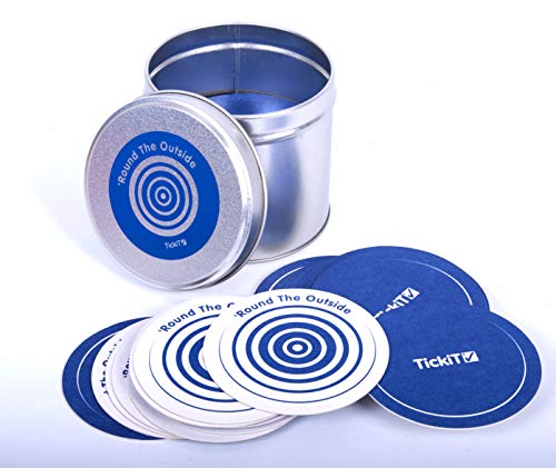 TickiT 10111 Kartenspiel ‚Im Kreis herum‘, silber und blau von tickit