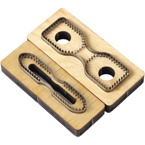Leder-Stanzformen-Set, Leder-Schlüsselanhänger, Stanzform, Brieftasche, Stanzform, Leder-Stanzformen für DIY-Lederhandwerk, 2 Stück Leder-Stanzformen-Set, Leder-Schlüsselanhänger, Stanzform, Brieftasche, Stanzform, Leder-Stanzformen für DIY-Lederhandwerk, 2 Stück von Tideme