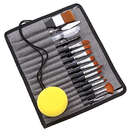 Tidyard 18 teiliges Künstler Pinsel Set, mit Schaber,Pinselset Acrylfarben, Nylonhaar, zarter Holzgriff Pinsel, Kunstbedarf Geschenk für Erwachsene, Anfänger für Acryl,Öl,Aquarell,Gouache Tidyard 18 teiliges Künstler Pinsel Set, mit Schaber,Pinselset Acrylfarben, Nylonhaar, zarter Holzgriff Pinsel, Kunstbedarf Geschenk für Erwachsene, Anfänger für Acryl,Öl,Aquarell,Gouache von Tidyard