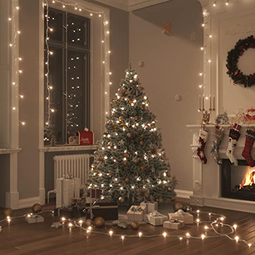 Tidyard LED Lichterkette mit 400 LEDs,Weihnachten Dekoration,Christbaumbeleuchtung Weihnachtsbaum Lichternetz Baumvorhang Weihnachtsdeko Weihnachtsbaumbeleuchtung, Warmweiß 40 m PVC von Tidyard