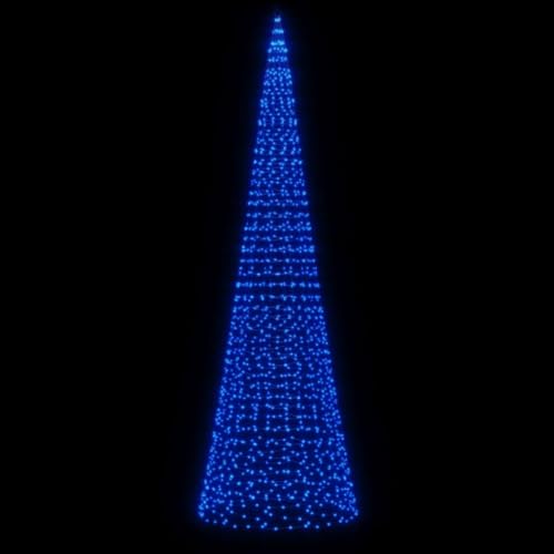 Tidyard LED Weihnachtsbaum für Fahnenmast Tannenbaum Lichterbaum Weihnachtsdeko Beleuchtung Außen Beleuchtet Lichterkette 1534 LEDs Blau 500 cm Tidyard LED Weihnachtsbaum für Fahnenmast Tannenbaum Lichterbaum Weihnachtsdeko Beleuchtung Außen Beleuchtet Lichterkette 1534 LEDs Blau 500 cm von Tidyard