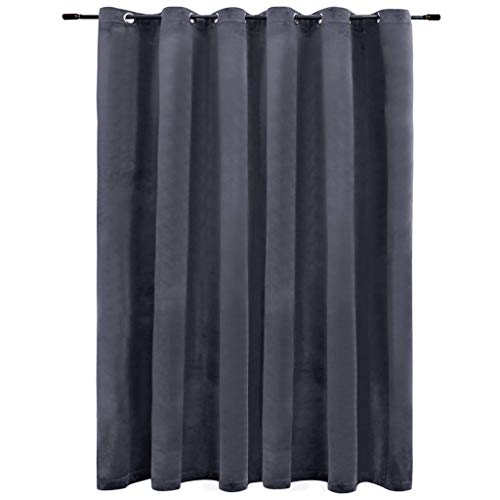 Tidyard Samt-Vorhang Gardinen Verdunklung 2er Set,Vorhänge Verdunkelungsvorhänge Mit Metallringen,Verdunkelungsvorhang Verdunkelungs Vorhänge 290 x 245 cm,Samtstoff,Anthrazit Tidyard Samt-Vorhang Gardinen Verdunklung 2er Set,Vorhänge Verdunkelungsvorhänge Mit Metallringen,Verdunkelungsvorhang Verdunkelungs Vorhänge 290 x 245 cm,Samtstoff,Anthrazit von Tidyard