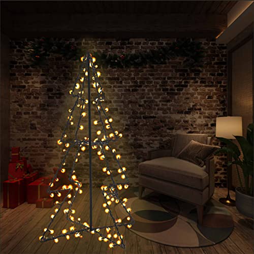Tidyard Weihnachtskegelbaum in Kegelform 160 LEDs Dekoration Weihnachtskegelbaum Lichterbaum Innen Außen Weihnachtsdeko Beleuchtung Lichterkette Weihnachtsbaum Dekobaum 78x120 cm Tidyard Weihnachtskegelbaum in Kegelform 160 LEDs Dekoration Weihnachtskegelbaum Lichterbaum Innen Außen Weihnachtsdeko Beleuchtung Lichterkette Weihnachtsbaum Dekobaum 78x120 cm von Tidyard