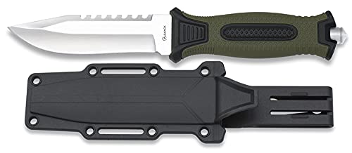 Tiendas LGP - Albainox 32539 - Messer Albainox H:12 cm - Griff aus ABS und Gummi, fester Bezug, Werkzeug für Jagd, Angeln, Camping und Überleben von Tiendas LGP