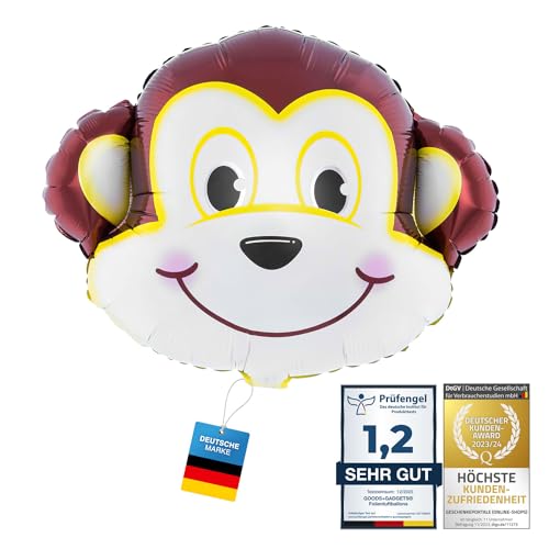 Luftballon Affe Heliumballon Tiermotiv Tiere Folienballon für Kindergeburstag Deko Luftballon Affe Heliumballon Tiermotiv Tiere Folienballon für Kindergeburstag Deko von Tierkopf