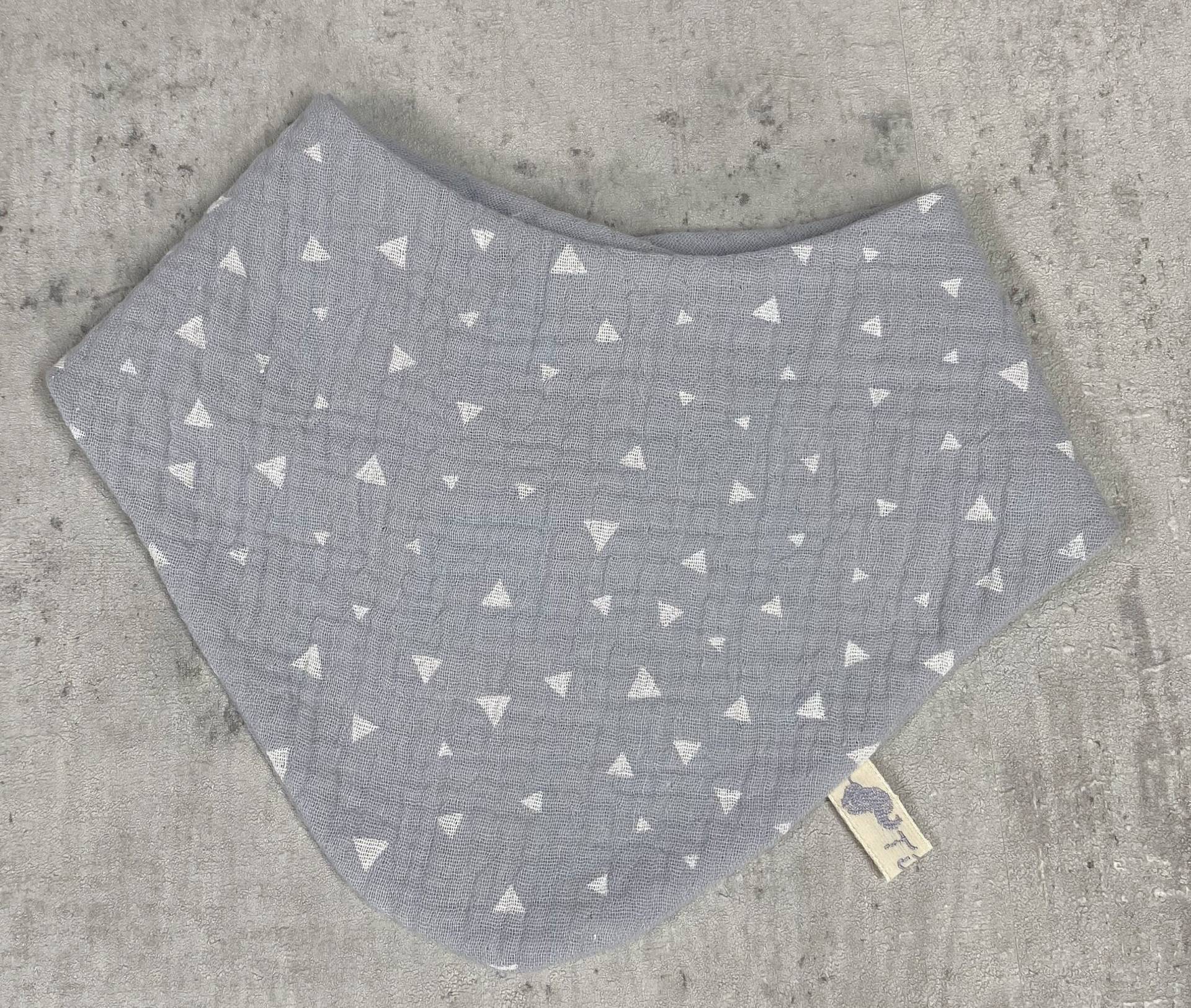 Dreieckstuch Baby Musselin Wendehalstuch Spucktuch Verstellbar Mädchen Jungen Hellgrau Dreieckstuch Baby Musselin Wendehalstuch Spucktuch Verstellbar Mädchen Jungen Hellgrau von Tifilou