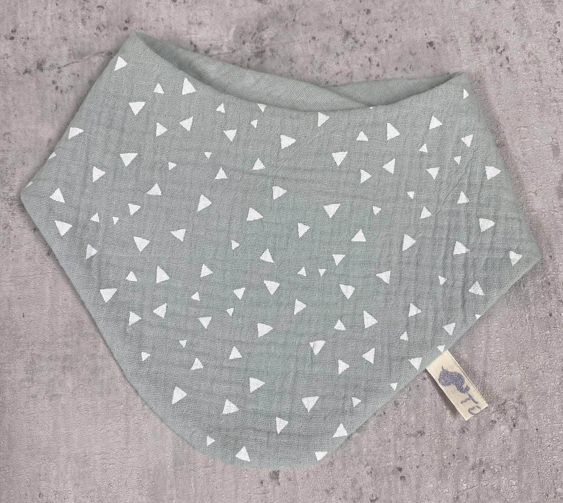 Dreieckstuch Baby Musselin Wendehalstuch Spucktuch Verstellbar Mädchen Jungen Mint Hellgrün Dreieckstuch Baby Musselin Wendehalstuch Spucktuch Verstellbar Mädchen Jungen Mint Hellgrün von Tifilou