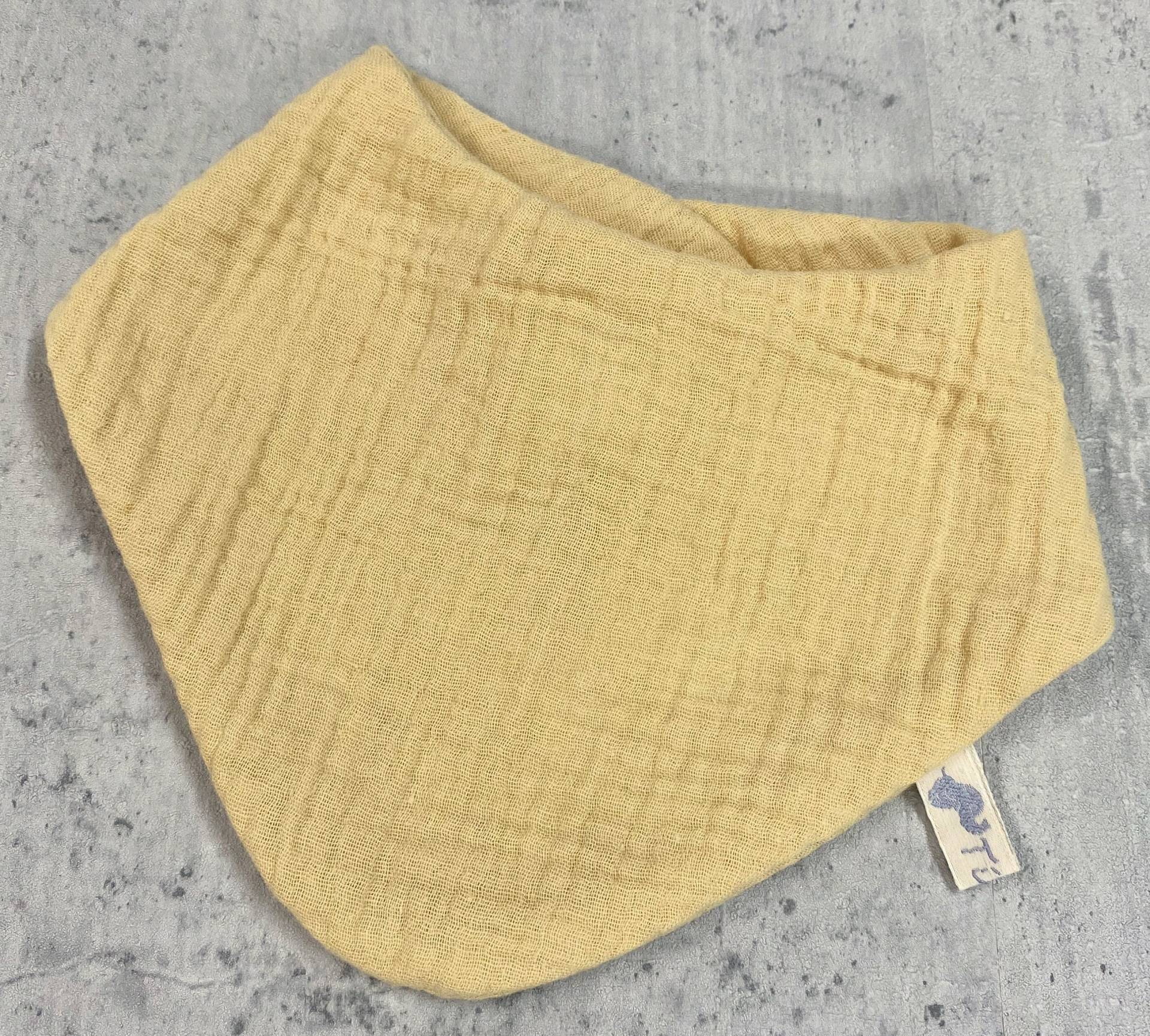 Musselin Dreieckstuch Baby Wendehalstuch Spucktuch Verstellbar Blass Gelb Musselin Dreieckstuch Baby Wendehalstuch Spucktuch Verstellbar Blass Gelb von Tifilou