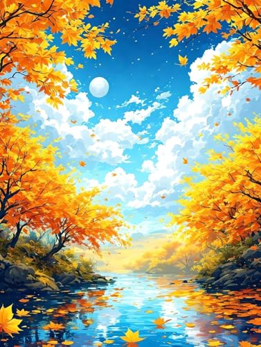 5D Diamond Painting Herbstszenerie Diamant Painting Bilder Kinder, Diamond Painting Erwachsene, DIY Diamantmalerei Basteln Bilder Geschenk Mädchen Weihnachten Halloween Home Wand Dekor 10x15cm B-3863 5D Diamond Painting Herbstszenerie Diamant Painting Bilder Kinder, Diamond Painting Erwachsene, DIY Diamantmalerei Basteln Bilder Geschenk Mädchen Weihnachten Halloween Home Wand Dekor 10x15cm B-3863 von Tifnuer