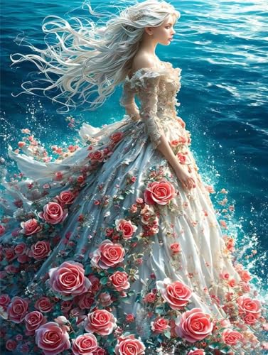 5D Diamond Painting Rose Girl Diamant Painting Bilder Kinder, Diamond Painting Erwachsene, DIY Diamantmalerei Basteln Bilder Geschenk Mädchen Weihnachten Halloween Home Wand Dekor 10x15cm B-3170 5D Diamond Painting Rose Girl Diamant Painting Bilder Kinder, Diamond Painting Erwachsene, DIY Diamantmalerei Basteln Bilder Geschenk Mädchen Weihnachten Halloween Home Wand Dekor 10x15cm B-3170 von Tifnuer