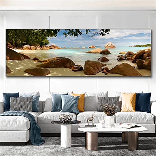 Diamant Painting Bilder Groß, Landschaft Strand Malen Nach Zahlen Erwachsene DIY 5D Diamond Painting, 60x120cm Voll Diamant Art Kinder Basteln Erwachsene für Home Room Wohnwand Dekoration T-1971 Diamant Painting Bilder Groß, Landschaft Strand Malen Nach Zahlen Erwachsene DIY 5D Diamond Painting, 60x120cm Voll Diamant Art Kinder Basteln Erwachsene für Home Room Wohnwand Dekoration T-1971 von Tifnuer