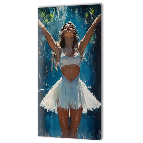 Malen Nach Zahlen Ballett Frau, Malen Nach Zahlen Kinder, DIY Set Erwachsene Großes XXL, Handgemalt Ölgemälde Leinwand Kit Basteln Erwachsene, Home Deko, Weihnachten, Frauen Geschenk 80x160cm w-9 von Tifnuer