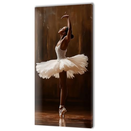 Malen Nach Zahlen Erwachsene, Malen Nach Zahlen Ballett Mädchen, XXL DIY Ölgemälde Kit mit 3- Pinseln und Acrylfarben, Erwachsene Kunsthandwerk für Zuhause, Deko Wohnzimmer (Ohne Rahmen) 90x180cm w-7 von Tifnuer