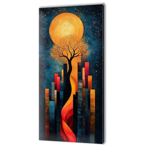Malen Nach Zahlen Erwachsene, Malen Nach Zahlen Farbe Abstrakt, XXL DIY Ölgemälde Kit mit 3- Pinseln und Acrylfarben, Erwachsene Kunsthandwerk für Zuhause, Deko Wohnzimmer (Ohne Rahmen) 90x180cm w-17 von Tifnuer