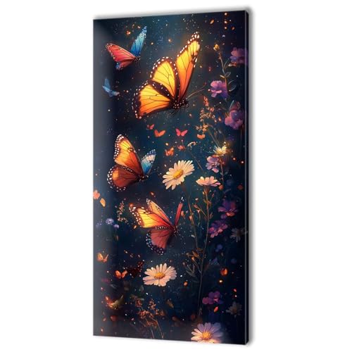 Malen Nach Zahlen Erwachsene, Malen Nach Zahlen Farbe Schmetterling, XXL DIY Ölgemälde Kit mit Pinseln und Acrylfarben, Erwachsene Kunsthandwerk für Zuhause, Deko Wohnzimmer Ohne Rahmen 90x180cm w-23 von Tifnuer