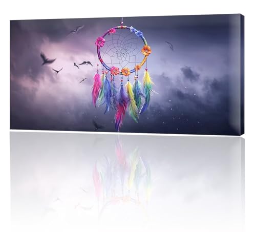 Malen Nach Zahlen Erwachsene, Malen Nach Zahlen Farbe Traumfänger, XXL DIY Ölgemälde Kit mit 3- Pinseln und Acrylfarben, Erwachsene Kunsthandwerk für Zuhause, Deko Wohnzimmer Ohne Rahmen 90x180cm w-36 von Tifnuer