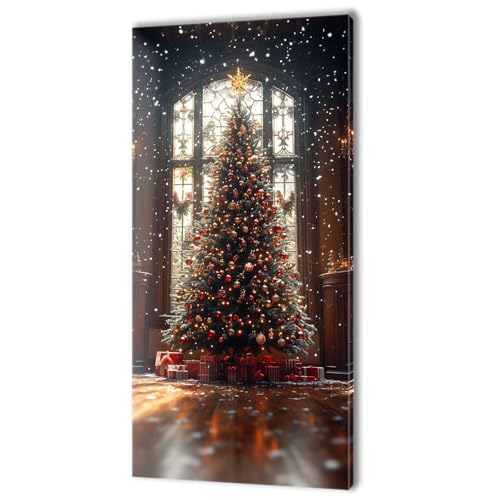 Malen Nach Zahlen Erwachsene, Malen Nach Zahlen Fenster Weihnachtsbaum, XXL DIY Ölgemälde Kit mit 3- Pinseln und Acrylfarben, Erwachsene Kunsthandwerk für Zuhause, Deko Wohnzimmer 70x140cm w-165 Malen Nach Zahlen Erwachsene, Malen Nach Zahlen Fenster Weihnachtsbaum, XXL DIY Ölgemälde Kit mit 3- Pinseln und Acrylfarben, Erwachsene Kunsthandwerk für Zuhause, Deko Wohnzimmer 70x140cm w-165 von Tifnuer