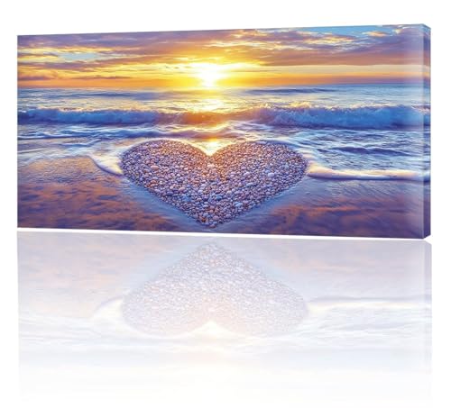 Malen Nach Zahlen Erwachsene, Malen Nach Zahlen Liebe Sonnenuntergang, XXL DIY Ölgemälde Kit mit 3- Pinseln und Acrylfarben, Kunsthandwerk für Zuhause Deko Wohnzimmer (Ohne Rahmen) 90x180cm w-6 von Tifnuer