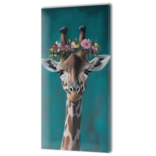 Malen Nach Zahlen Erwachsene, Malen Nach Zahlen Tier Giraffe, XXL DIY Ölgemälde Kit mit 3- Pinseln und Acrylfarben, Erwachsene Kunsthandwerk für Zuhause, Deko Wohnzimmer (Ohne Rahmen) 70x140cm w-289 von Tifnuer
