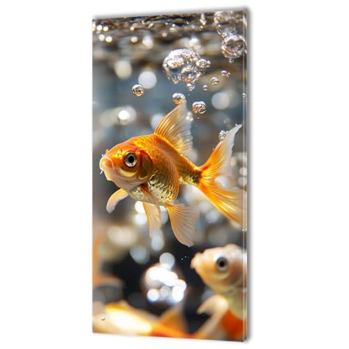 Malen Nach Zahlen Erwachsene, Malen Nach Zahlen Tier Koi, XXL DIY Ölgemälde Kit mit 3- Pinseln und Acrylfarben, Erwachsene Kunsthandwerk für Zuhause, Deko Wohnzimmer (Ohne Rahmen) 70x140cm w-213 von Tifnuer