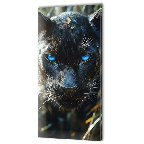 Malen Nach Zahlen Erwachsene, Malen Nach Zahlen Tier Leopard, XXL DIY Ölgemälde Kit mit 3- Pinseln und Acrylfarben, Erwachsene Kunsthandwerk für Zuhause, Deko Wohnzimmer (Ohne Rahmen) 70x140cm w-193 von Tifnuer