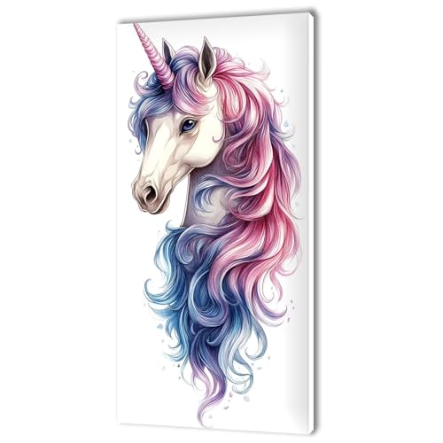Malen Nach Zahlen Erwachsene, Malen Nach Zahlen Tier Pferd, XXL DIY Ölgemälde Kit mit 3- Pinseln und Acrylfarben, Erwachsene Kunsthandwerk für Zuhause, Deko Wohnzimmer (Ohne Rahmen) 70x140cm w-243 von Tifnuer