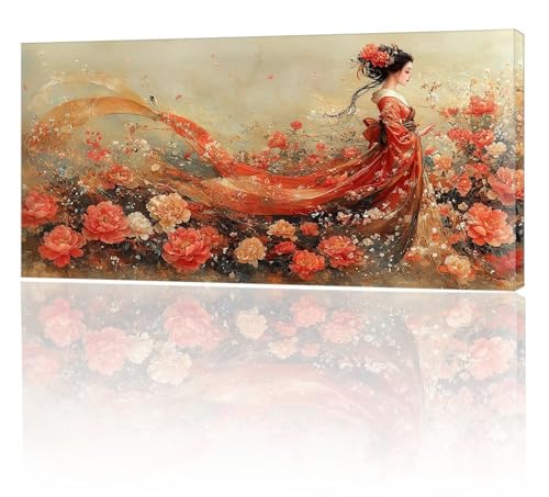 Malen Nach Zahlen Erwachsene, Malen Nach Zahlen Uralt Frau, XXL DIY Ölgemälde Kit mit 3- Pinseln und Acrylfarben, Erwachsene Kunsthandwerk für Zuhause, Deko Wohnzimmer (Ohne Rahmen) 90x180cm w-270 von Tifnuer