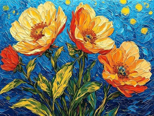 Malen Nach Zahlen Erwachsene Abstrakt Blumen Malen Nach Zahlen Kinder, DIY Handgemalt Ölgemälde Kit, Mit 3 Pinsel und Hochwertige Acrylfarben Leinwand Basteln, für Home Decor Geschenk 90x120cm w-91 Malen Nach Zahlen Erwachsene Abstrakt Blumen Malen Nach Zahlen Kinder, DIY Handgemalt Ölgemälde Kit, Mit 3 Pinsel und Hochwertige Acrylfarben Leinwand Basteln, für Home Decor Geschenk 90x120cm w-91 von Tifnuer