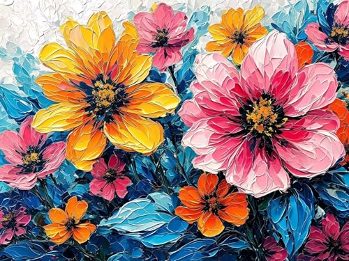 Malen Nach Zahlen Erwachsene Farbe Blumen Malen Nach Zahlen Kinder, DIY Handgemalt Ölgemälde Kit, Mit 3 Pinsel und Hochwertige Acrylfarben Leinwand Basteln, für Home Wand Decor Geschenk 50x65cm w-25 Malen Nach Zahlen Erwachsene Farbe Blumen Malen Nach Zahlen Kinder, DIY Handgemalt Ölgemälde Kit, Mit 3 Pinsel und Hochwertige Acrylfarben Leinwand Basteln, für Home Wand Decor Geschenk 50x65cm w-25 von Tifnuer