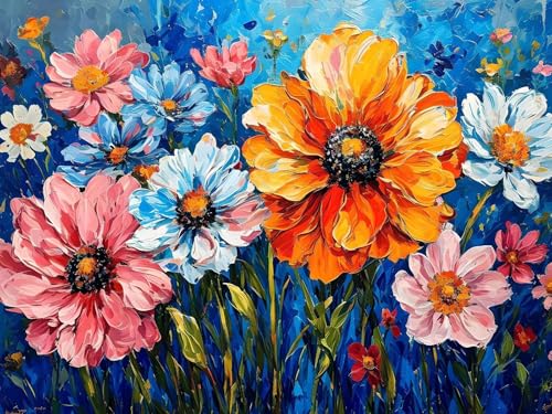 Malen Nach Zahlen Erwachsene Farbe Blumen Malen Nach Zahlen Kinder, DIY Handgemalt Ölgemälde Kit, Mit 3 Pinsel und Hochwertige Acrylfarben Leinwand Basteln, für Home Wand Decor Geschenk 90x120cm w-23 Malen Nach Zahlen Erwachsene Farbe Blumen Malen Nach Zahlen Kinder, DIY Handgemalt Ölgemälde Kit, Mit 3 Pinsel und Hochwertige Acrylfarben Leinwand Basteln, für Home Wand Decor Geschenk 90x120cm w-23 von Tifnuer