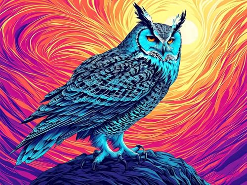 Malen Nach Zahlen Erwachsene Farbe Eule Malen Nach Zahlen Kinder, DIY Handgemalt Ölgemälde Kit, Mit 3 Pinsel und Hochwertige Acrylfarben Leinwand Basteln, für Home Wand Decor Geschenk 90x120cm w-38 Malen Nach Zahlen Erwachsene Farbe Eule Malen Nach Zahlen Kinder, DIY Handgemalt Ölgemälde Kit, Mit 3 Pinsel und Hochwertige Acrylfarben Leinwand Basteln, für Home Wand Decor Geschenk 90x120cm w-38 von Tifnuer