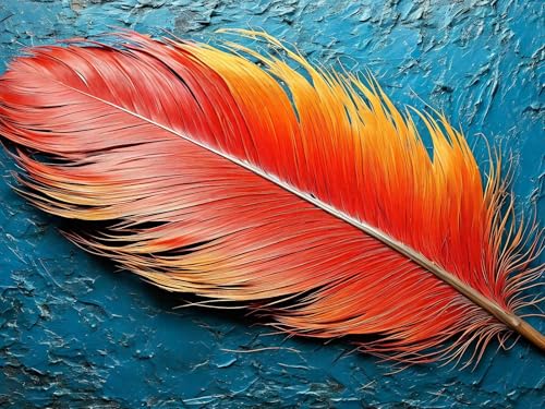 Malen Nach Zahlen Erwachsene Farbe Feder Malen Nach Zahlen Kinder, DIY Handgemalt Ölgemälde Kit, Mit 3 Pinsel und Hochwertige Acrylfarben Leinwand Basteln, für Home Wand Decor Geschenk 90x120cm w-57 Malen Nach Zahlen Erwachsene Farbe Feder Malen Nach Zahlen Kinder, DIY Handgemalt Ölgemälde Kit, Mit 3 Pinsel und Hochwertige Acrylfarben Leinwand Basteln, für Home Wand Decor Geschenk 90x120cm w-57 von Tifnuer